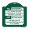 Signmission No Parking Violators Will Be Towed Away at Vehicle Owners Expense No Estacione Infra, GW-1818-23594 A-DES-GW-1818-23594 - alternate 1